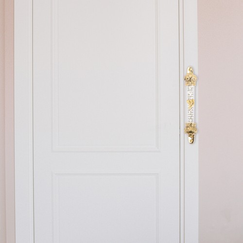 Metall Mezuzah mit Schriftrolle religiöse Tür jüdische Mizwa Segensgeschenk-RF - Bild 2 von 12