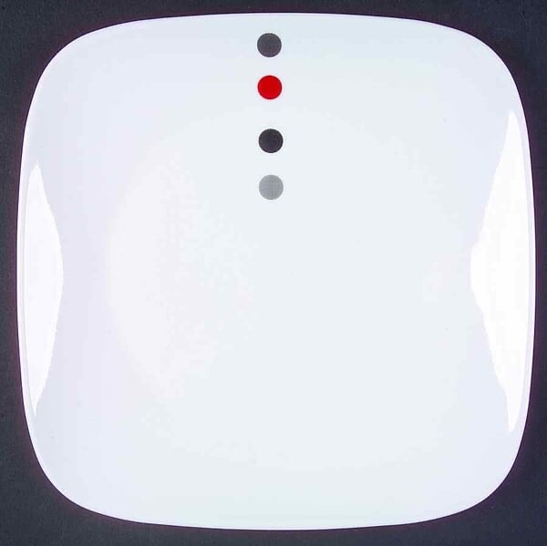 New Corelle Ultra 4 Dots Square 16piece Dinnerware Set Service for