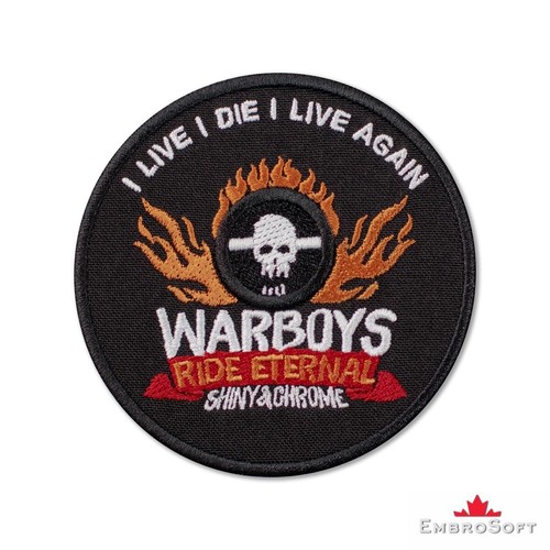 Mad Max Emblem Cult Of The V8 Warboys Movie Embroidered Patch Iron On 3 3 034 X3 3 034 Ebay