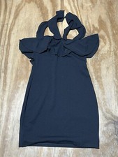 zara dress Women S Black Sleeveless Mini Knit Cocktail @D3