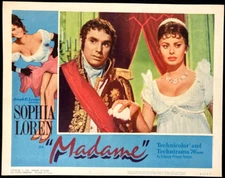 SOPHIA LOREN Original Movie Lobby Card Poster MADAME Royalty Drama Pretty