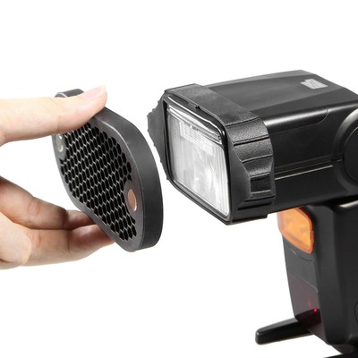Magnetic Flash Modifier Rubber Band Honeycomb Grid Kit Fr Flash Speedlite