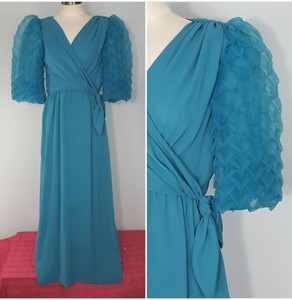 teal party dress