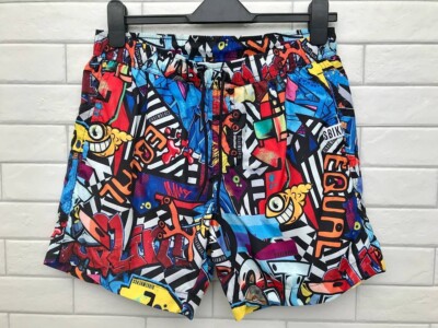 BIKKEMBERGS Luxury Men's Multicolor Swim Shorts Size L