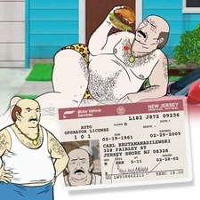 ATHF Carl Brutananadilewski ID Card - Aqua Teen Hunger Force NJ Drivers License