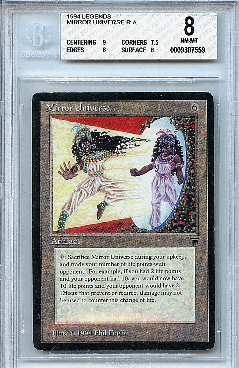 MTG Legends Mirror Universe BGS 8.0 (8) NM-MT card Magic the Gathering WOTC 7559 MTG Legends Mirror Universe BGS 8.0 (8) NM-MT card Magic the Gathering WOTC 7559