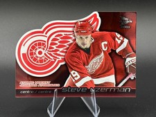 2002-03 Pacific Prism Atomic Hockey STEVE YZERMAN #4 Die Cut - Red Wings (HOF)