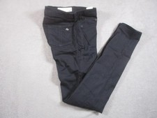 Rag  Bone Jean Pants Womens 27 Black Plush Legging Skinny Mid Rise Made USA