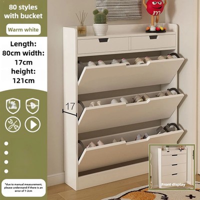 Multifunktionaler Schuhschrank mit Kippeimer Modernes Design robust