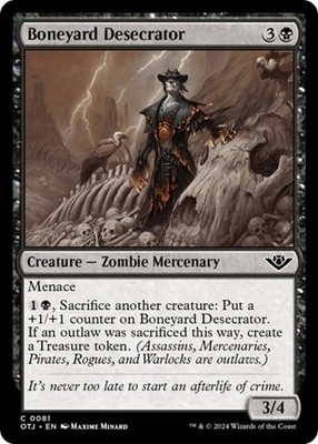 Boneyard Desecrator - OOTJ MTG - Light Play