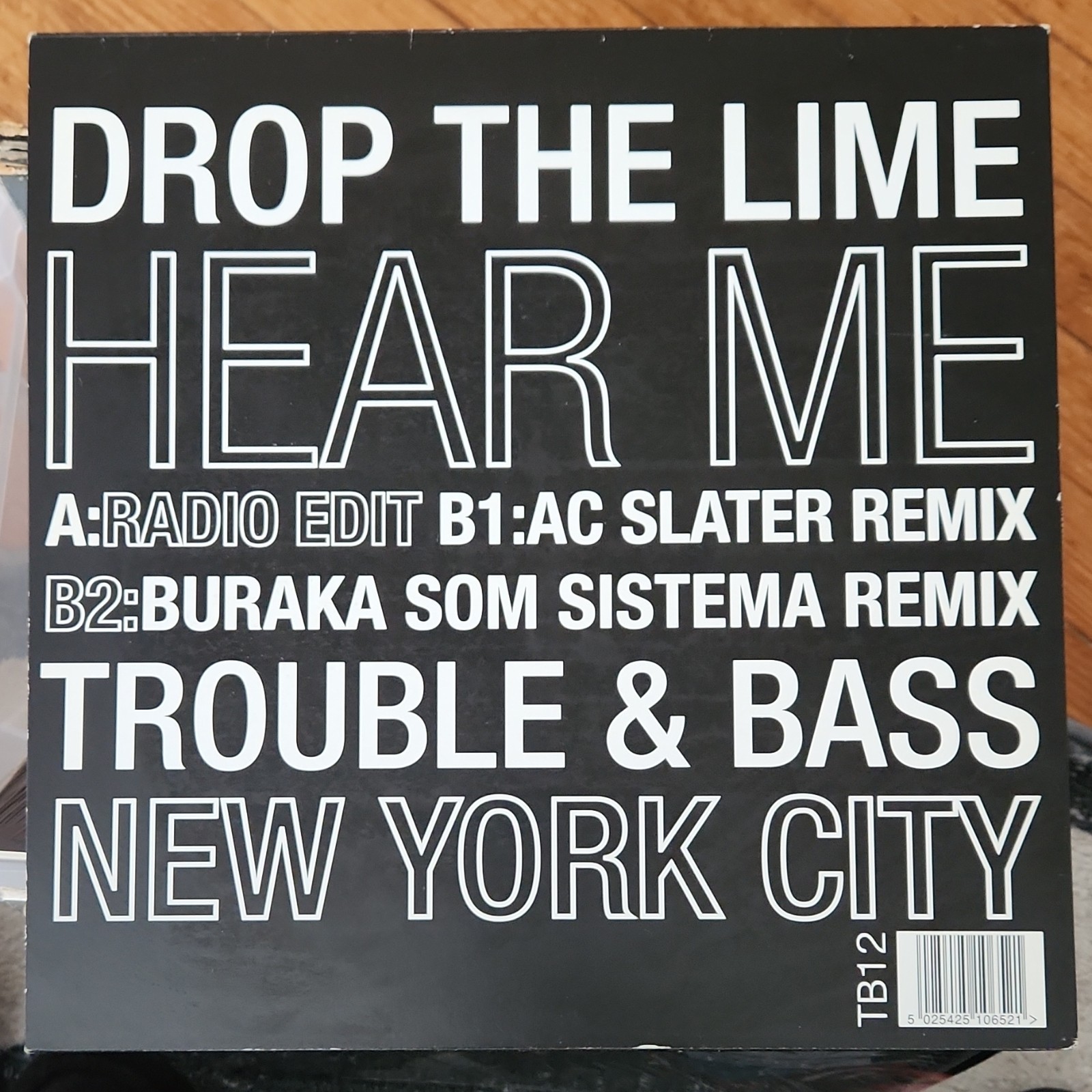 Drop The Lime - Hear Me (AC Slater & Buraka Remixes) 12" Vinyl