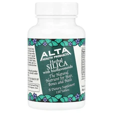Alta Health Herbal Organic Silica with Bioflavonoids 120 Tablets Gluten-Free, No