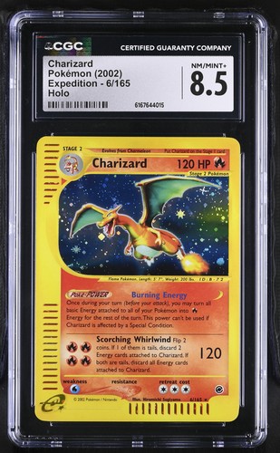 Charizard graded CGC 8.5 for sale on eBay