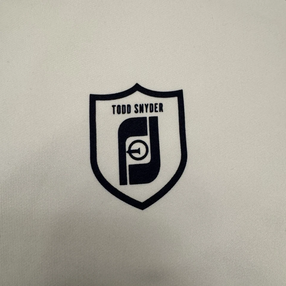 Camisa Foot Joy By Todd Snyder Blanca Manga Larga con Logo Foot Joy Talla Grande Foto 2 de 4