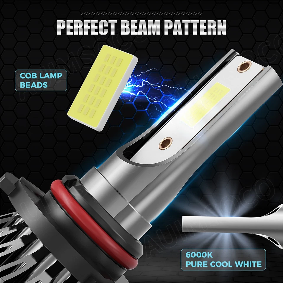 For Saturn LS2 2000 LED Headlight Bulbs Super Bright White Light Kit 6PCS - Image 4 of 4