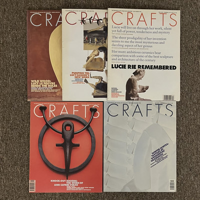 5x Crafts Council UK Magazines Year 1995, issues  133, 134, 135, 136, 137