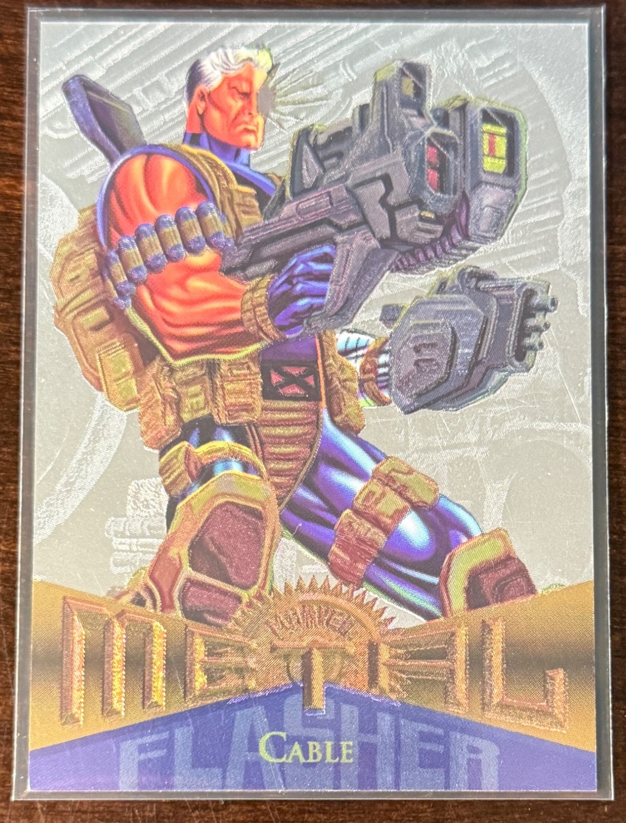 MARVEL METAL SILVER FLASHER 1995 FLEER