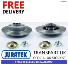 For Vauxhall Vivaro Rear Brake Discs Coated Fitted with ABS and Wheel Bearings