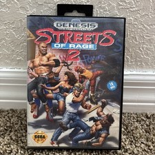 Sega Genesis Streets Of Rage 2 Great Condition Case And Cartridge *NO MANUAL*
