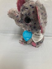 Ty Beanie Boos💜Specks The Elephant  6" Promo Tag New MWMT