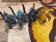 Monster King Series 9" Gold Giant Godzilla Minus One 2023 Bandai LOT of 4 Figs