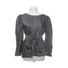 Thai Silk, Wickelbluse, Größe: 38, Schwarz/Weiß, Seide, Damen #CHq