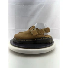 Dr. Martens Jorge II Womens Size 7 Tan Slingback Mules Suede Slip On Clogs