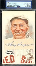 Harry Hooper PSA DNA Coa Signed Perez Steele Postcard Cut Autograph