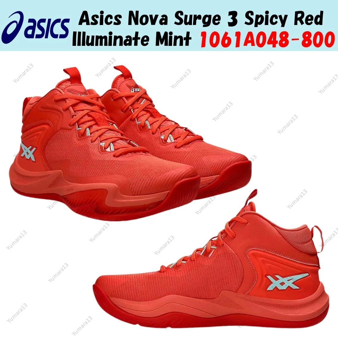 Asics Nova Surge 3 Spicy Red for sale | eBay