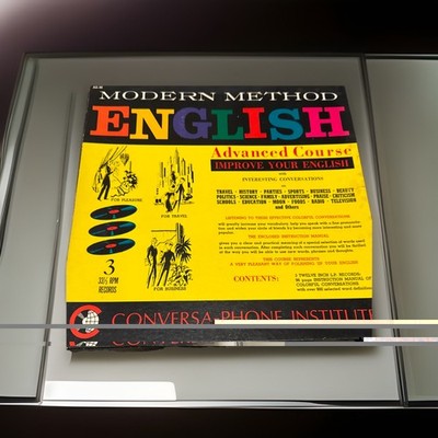 Modern Method ENGLISH 3 Vinyl LP, Conversa-Phone Institute    AE-30 Course(Read)
