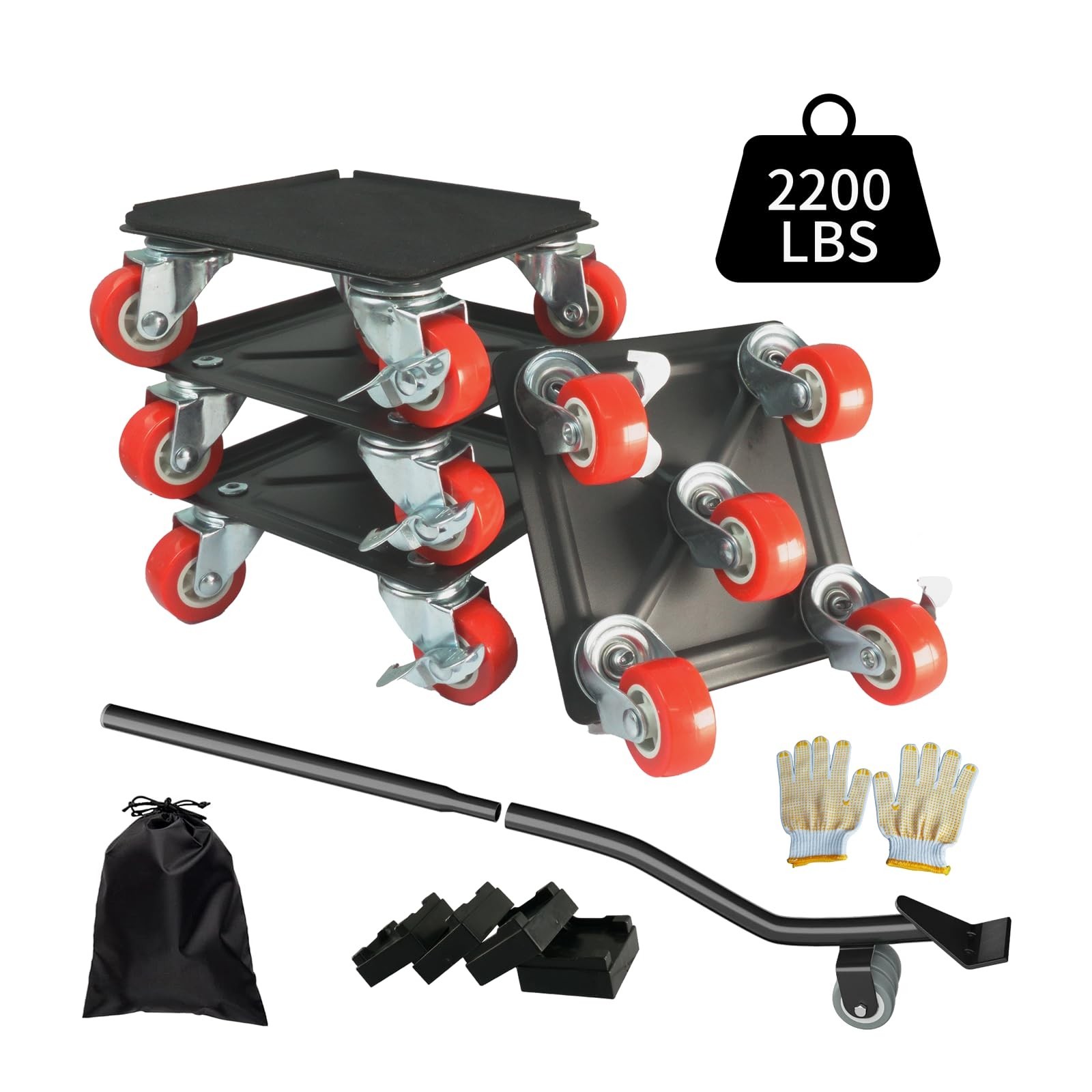 Furniture Movers with Wheels,Furniture Dolly 5 Wheels Heavy Duty,2200lbs/1000...