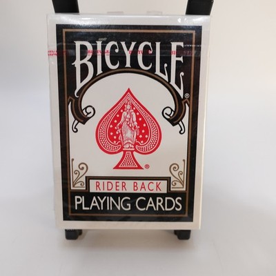 Vintage Bicycle 808 Black Rider Back Playing Cards Deck Ohio Red Seal USPCC New
