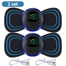 2Pack Portable EMS Electric Neck Back Massager Cervical Massage Patch Stimulator