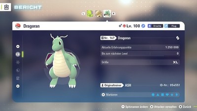 Shiny Elite Dragoran  Level 100 6IV + Max EV / DV  Für Pokemon Legenden Z-A