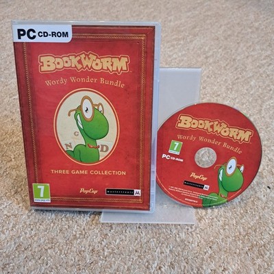Bücherwurm Wordy Wonder Konvolut PC CD-ROM Videospiel Sammlung Puzzle