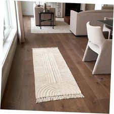 Beautiful 2x6 ft. Boho Runner Rug with Tassels for Your Hallway, Bedroom Or