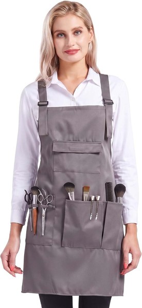 FriseurschüRze Unisex ArbeitsschüRze FüR Damen Herren Friseur SchüRze-image