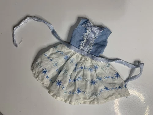 VINTAGE SKIPPER DOLL 1965 HAPPY BIRTHDAY  #1919 COTTON DRESS MATTEL BARBIE