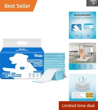 Best Value 22x22 Dog Training Pads - 50 Pack for Easy Clean-Up & Protection