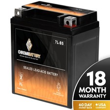 YTX7L-BS High Performance - Maintenance Free - Sealed AGM Motorcycle Battery