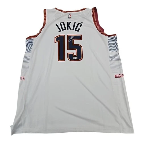 NIKOLA JOKIC SIGNED NBA DENVER NUGGETS JERSEY w/COA