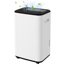 HOMCOM 20L/Day 6L Dehumidifier, Portable Quiet Air Dehumidifier for Laundry
