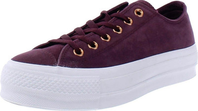Converse All Star Purple/White platform Sneaker US 9 Lace-Up