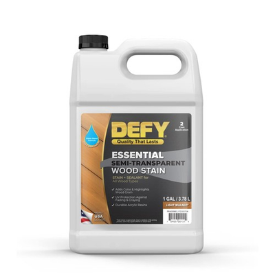 #ad DEFY Essential Semi Transparent Exterior Deck Stain and Sealer One Day Deck $58.47