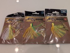 Nories Crystal S Deeper Range 3/8oz Popular Colors Set of 3 Spinnerbait Lure