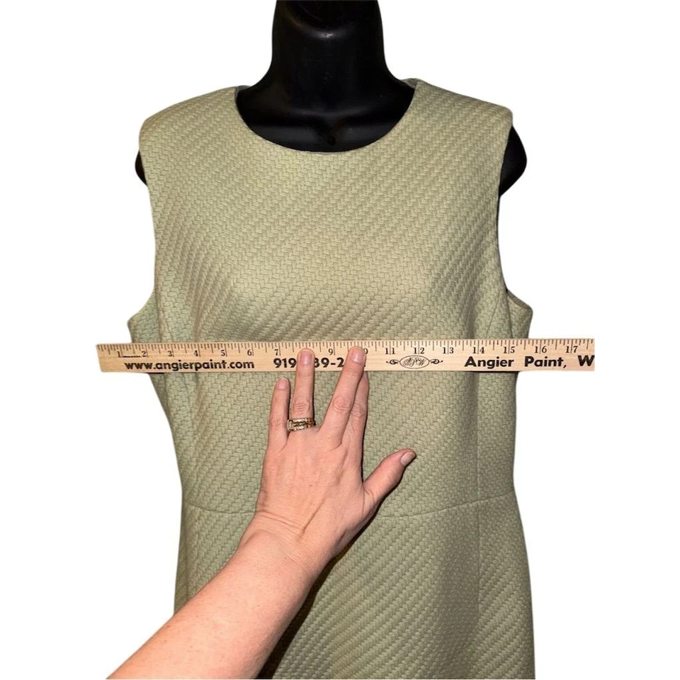 Vestido Barneys NY Para Mujer Salvia De Colección 14 Texturizado Angora Cachemira Antiguo Money Hepburn Foto 3 de 4