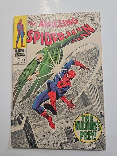 Amazing Spider-man #64 - (1968) - Spidey vs The Vulture - VF -NM