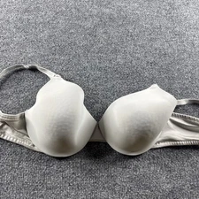 Warners Women Bra 36C Gray 01593 Underwire Smooth Padded Adjustable Straps