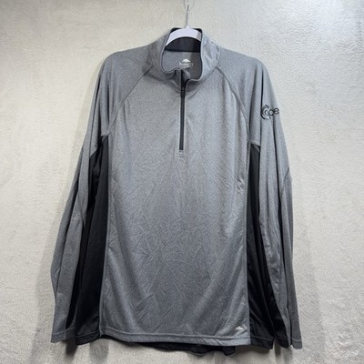 Roots 73 1/4 Zip Tech Pullover Shirt Men s 2XL Gray