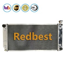 For 1988-93 Chevygmc Ck 1500 2500 3500 6.2l V8 4 Row Alu Radiator 34x17core